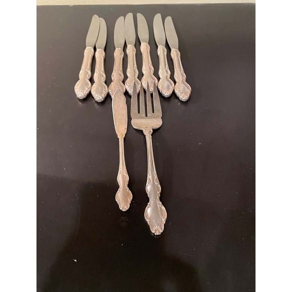 Reed and Barton Mirrorstele Set of Knives/Serving Pieces
